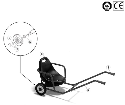 Winther Mini Viking Rickshaw (Model No. 448) Spare Parts